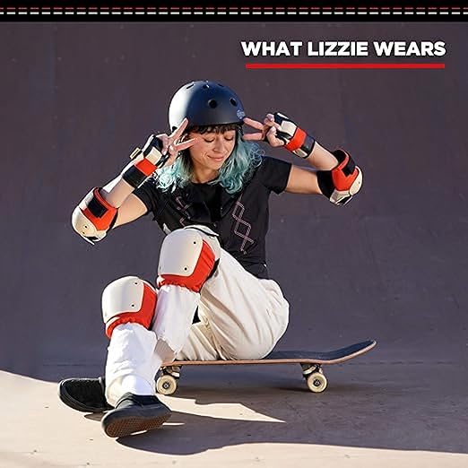 187 Killer Pads Six Pack Pad Set, Elbow Pads, Knee Pads, and Wrist Guards - Ideal for Skateboarding, Roller Skating, and Inline Skating