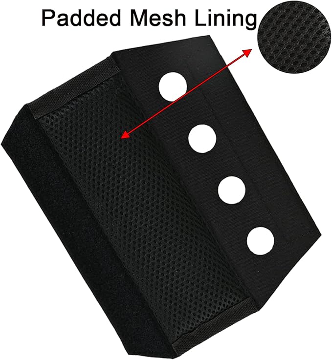 2 Pack Vest Shoulder Pads Fit 2" Shoulder Strap Comfort Soft Cushion Strap Pads Shoulder Strap pad Mesh Padded Lightweight for FCPC JPC Vests Sling Bags