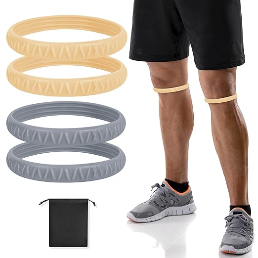 2-Pack Patellar Strap for Knee Pain Relief-Breathable & Lightweight Patellar Tendon Support Strap for Basketball, Running, Hiking-Stabilizing Knee Brace for Men, Women & Kids (Pattern Yellow)