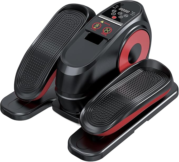 2025 New Under Desk Elliptical Machine, Electric Ellipse Leg Exerciser Pro As Seen On TV with 16 Adjustable Speed, Quiet and Fully Assembled with Remote Control & Non-Slip Foot Straps