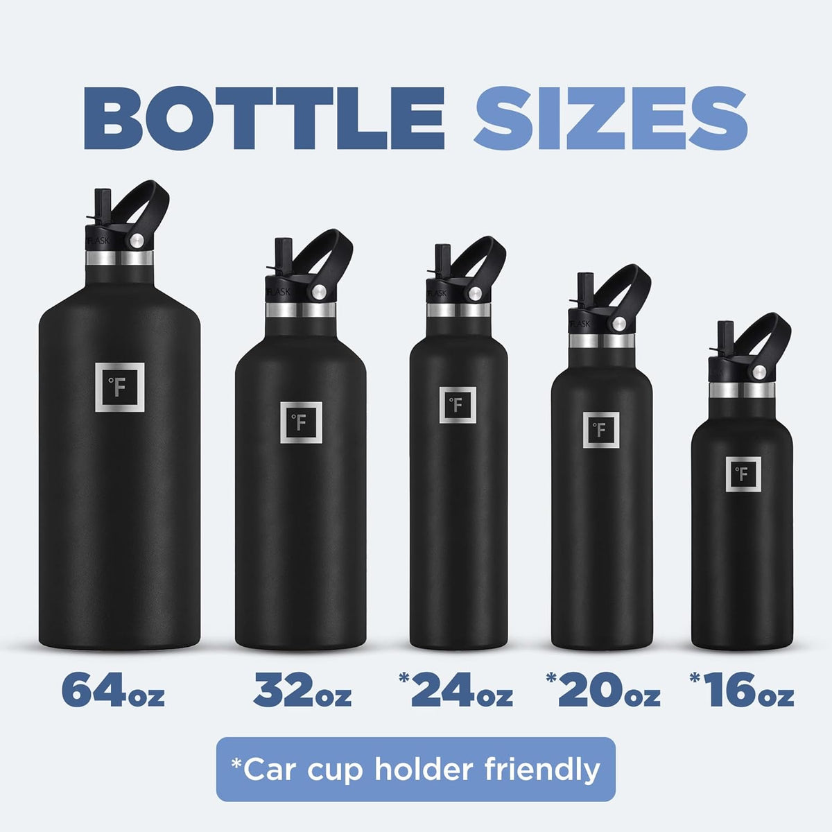 IRON °FLASK Camping & Hiking Hydration Canteens - 3 Lids (Narrow Straw Lid) Leak Proof Vacuum Insulated Stainless Steel - Hot & Cold Double Walled Sports Water Bottle - Bubble Gum, 16 Oz
