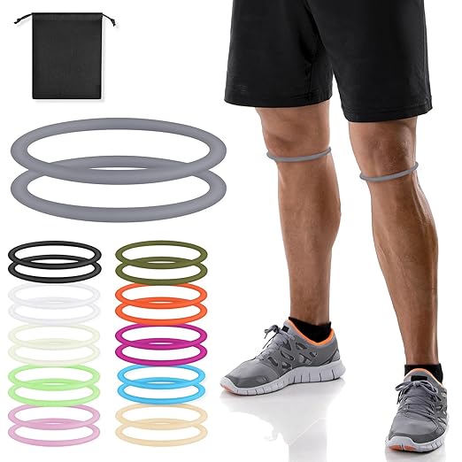 2-Pack Patellar Strap for Knee Pain Relief-Breathable & Lightweight Patellar Tendon Support Strap for Basketball, Running, Hiking-Stabilizing Knee Brace for Men, Women & Kids (Grey)