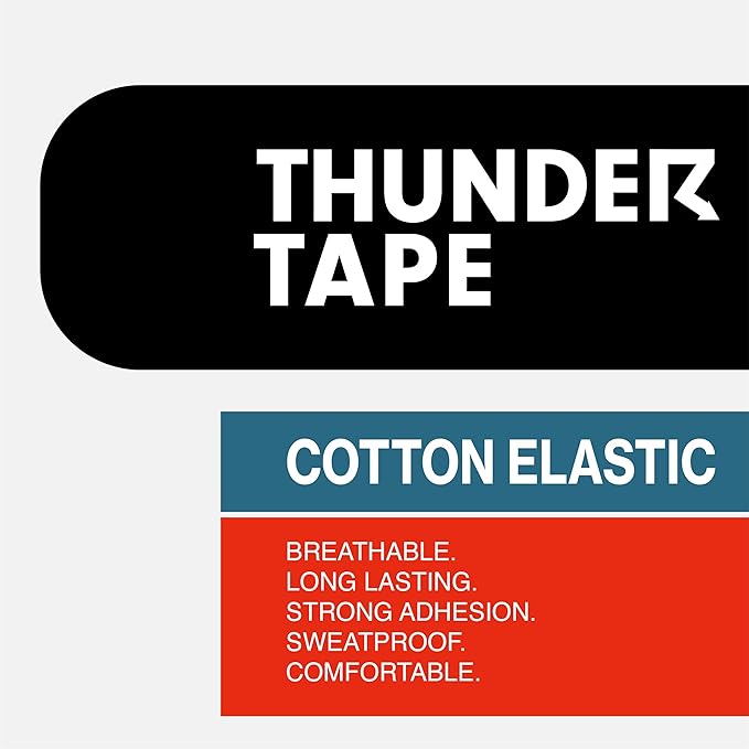| Kinesiology Tape | Hypoallergenic, Latex-Free, Breathable Sports Tape for Athletes – Uncut Cotton Elastic Roll, 2" x 16 ft – Muscle & Joint Support for Knee, Shoulder, Elbow – Black
