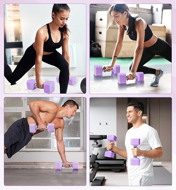 15LB 20LB 50LB Adjustable Dumbbell Set Free Weights Dumbbells Set for Women Men Hand Weights Sets Adjust Dumbbell Weight Sets for Home Gym Exercise Workout Strength Training Equipments