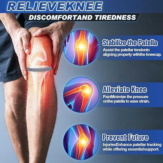 2-Pack Patellar Strap for Knee Pain Relief-Breathable & Lightweight Patellar Tendon Support Strap for Basketball, Running, Hiking-Stabilizing Knee Brace for Men, Women & Kids(Pattern Gray)