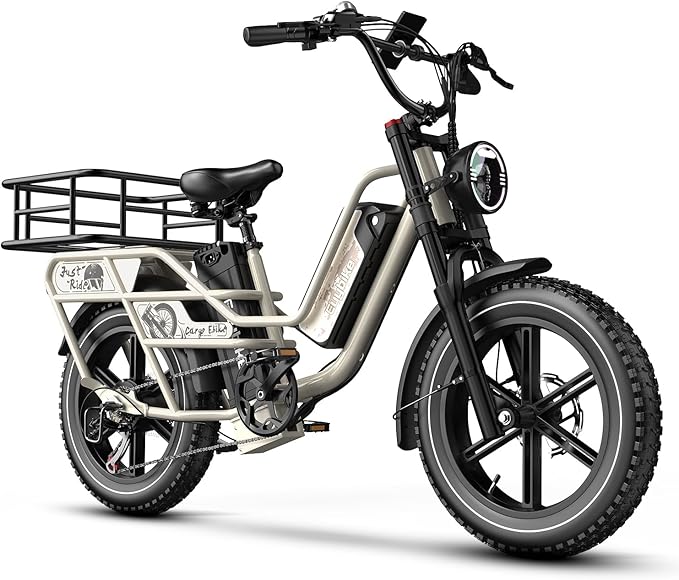 1500W Electric Bike for Adults,48V 20/60Ah Removable Battery Max Range 80Miles & 30MPH Electric Bicycle,20''ร4" Fat Tire Ebike,Adult Electric Bicycles for Commute Beach Snow,E-Bike UL Certified