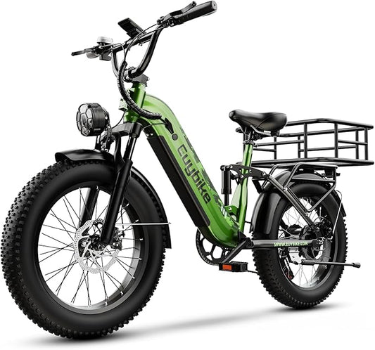 1500W Electric Bike for Adults,48V 20/60Ah Removable Battery Max Range 80Miles & 30MPH Electric Bicycle,20''×4" Fat Tire Ebike,Adult Electric Bicycles for Commute Beach Snow,E-Bike UL Certified