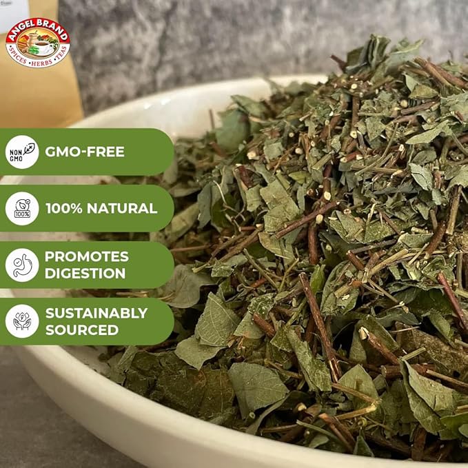 Angel Brand Jamaican Strongback Herb 0.25 oz Pouch Pack of 3 - Sourced from Fertile Land of Jamaica- Strongback Earthy,Woody & Bitter Flavor - Provide Comfort to your Back