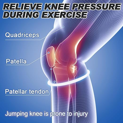 2-Pack Patellar Strap for Knee Pain Relief-Breathable & Lightweight Patellar Tendon Support Strap for Basketball, Running, Hiking-Stabilizing Knee Brace for Men, Women & Kids(White)
