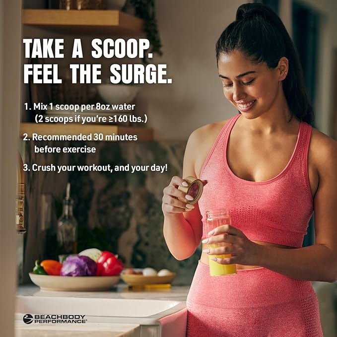 BODi Energize Pre Workout Powder - Beta-Alanine, Quercetin & Low-Dose Caffeine Formula for Enhanced Energy & Focus, Increase Energy & Endurance Supplement, Mixed Berry, 40 Servings