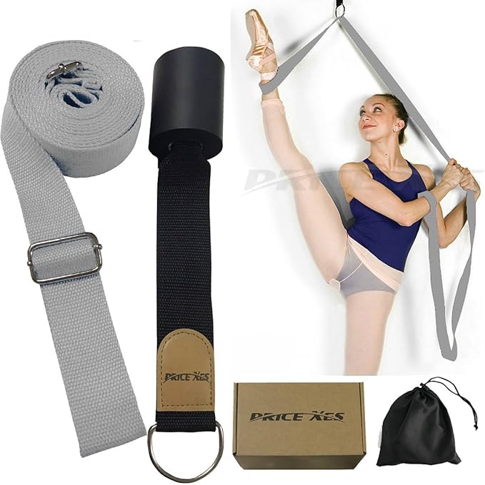 Adjustable Leg Stretcher Lengthen Ballet Stretch Band - Easy Install on Door Flexibility Stretching Leg Strap Great Cheer Dance Gymnastics Trainer Stretching Equipment Taekwondo Training