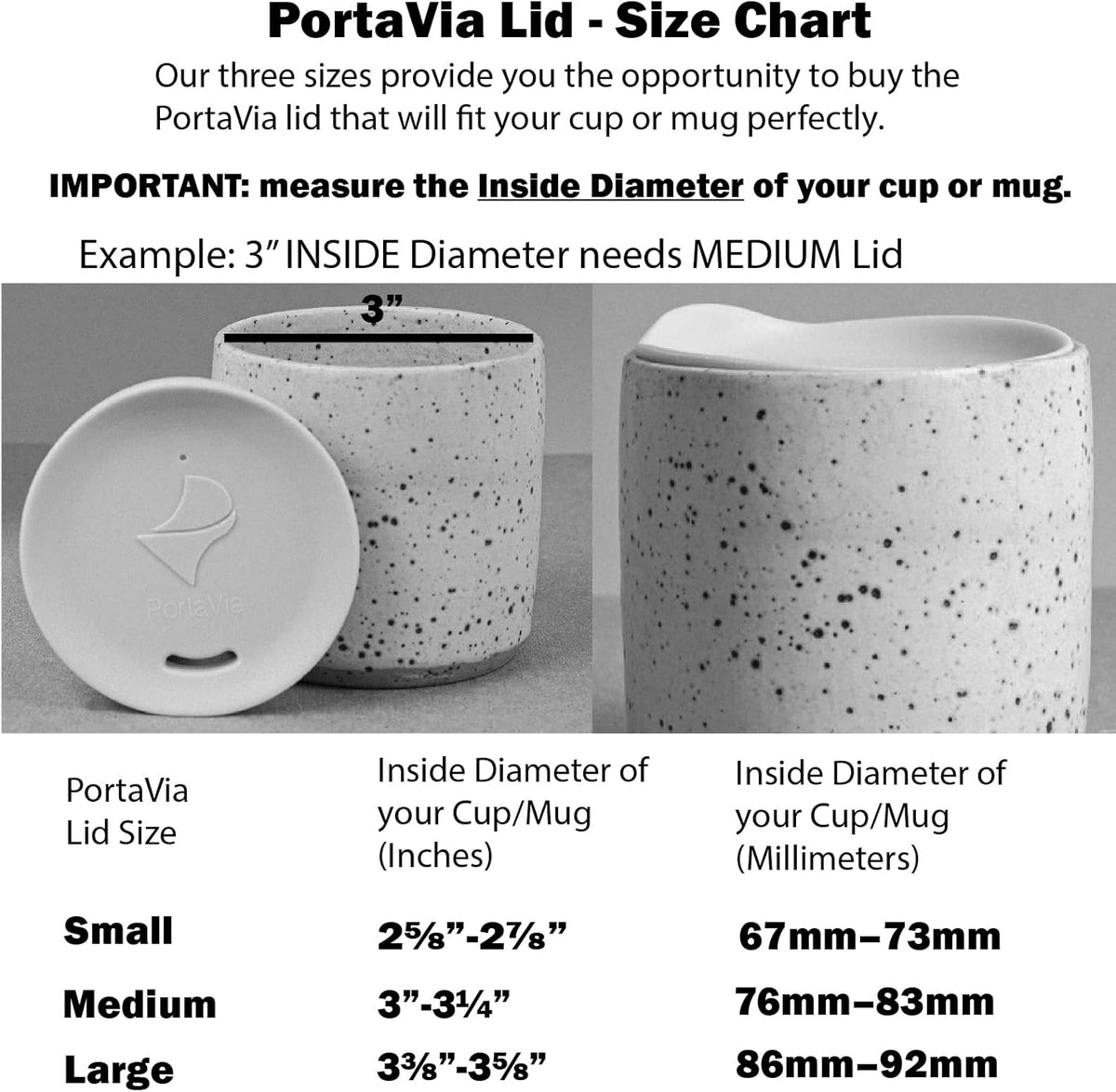 Reusable Coffee Cup Silicone Lid – Fits Most Tumbler, Water Bottle, & Ceramic Coffee Mug Between 3"-3¼" – Dishwasher-Safe Travel Mug Lid keeps your beverage in your mug (Medium - Pink)