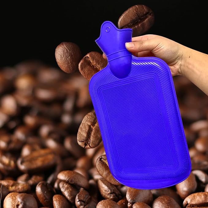 2 L Home Enema Bag Kit with 2 Enema Tips,60 inch Long Silicone Hose, Controlable Water Flow Valve, Hot-Water Bottle for Colon Cleansing Enemas(Blue)