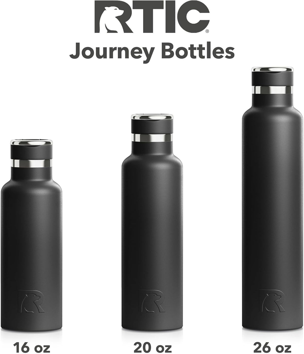 RTIC 26oz Journey Bottle Metal Stainless Steel Vacuum Insulated, BPA Free, Reusable, for Water, Hot and Cold Drinks, Travel, Sports, Camping, Fresh Mint