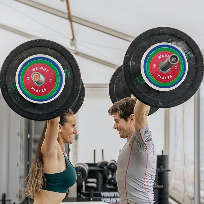 2 In Change Plates 1.25LB 2.5LB 5LB 10LB Fractional Weight Plates,Bumper Plates for Weight Lifting,Strength Training Gym Home,Rubber Coating