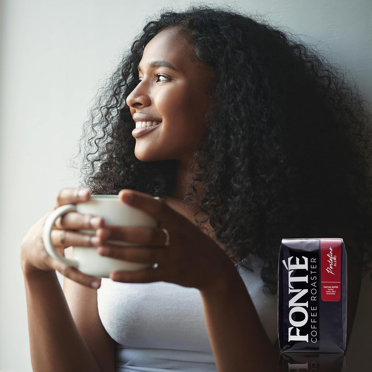 Fonte Coffee Roaster - Whole Bean Coffee - Medium-Dark Fresh Roast - Roasted in Seattle - Single Origin - Herbal, Nutty, Dark Chocolate - 12 oz - Portofino
