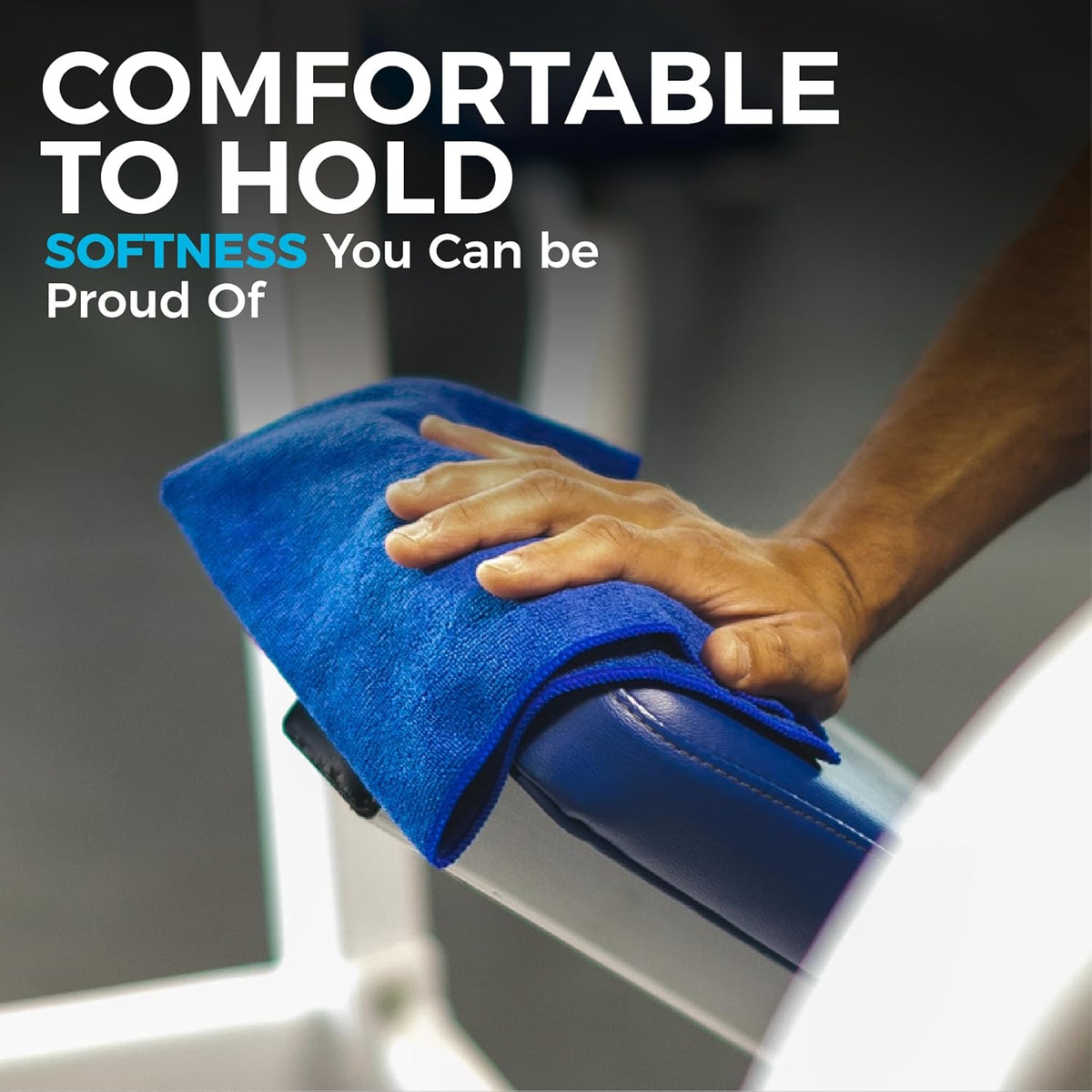 The Rag Company - All-Purpose Microfiber Terry Cleaning Towels - Commercial Grade, Highly Absorbent, Lint-Free, Streak-Free, Kitchens, Bathrooms, Offices, 300gsm, 12in x 12in, White (12-Pack)