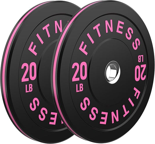 2 Inch Bumper Plates,10-500lbs,Barbell Rubber Olympic Weight Plates Set for Home Gym, Strength Training & Weight Lifting, Multiple Options Colors