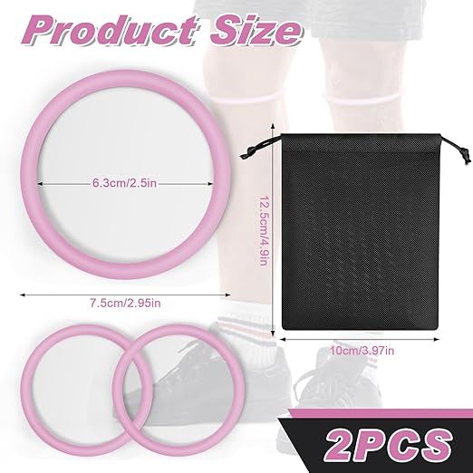 2-Pack Patellar Strap for Knee Pain Relief-Breathable & Lightweight Patellar Tendon Support Strap for Basketball, Running, Hiking-Stabilizing Knee Brace for Men, Women & Kids(Pink)