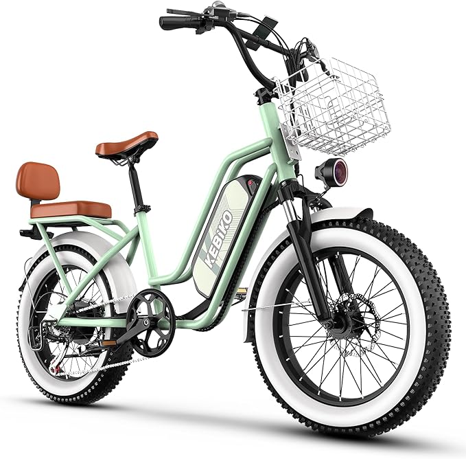 1500W Electric Bike for Adults,48V 20/60Ah Removable Battery Max Range 80Miles & 30MPH Electric Bicycle,20''ร4" Fat Tire Ebike,Adult Electric Bicycles for Commute Beach Snow,E-Bike UL Certified