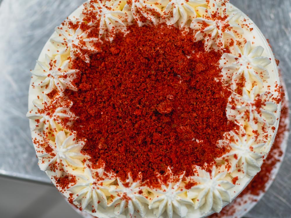 A Blend Above Red Velvet Cake Mix - No-Bake Desserts, All Natural, Vegan, Gluten Free, No MSG - Instant Dessert Mix, Fruit Dip, Bagel Topping, Frosting, Cheesecake Filling - Makes 16 Oz (Pack of 3)