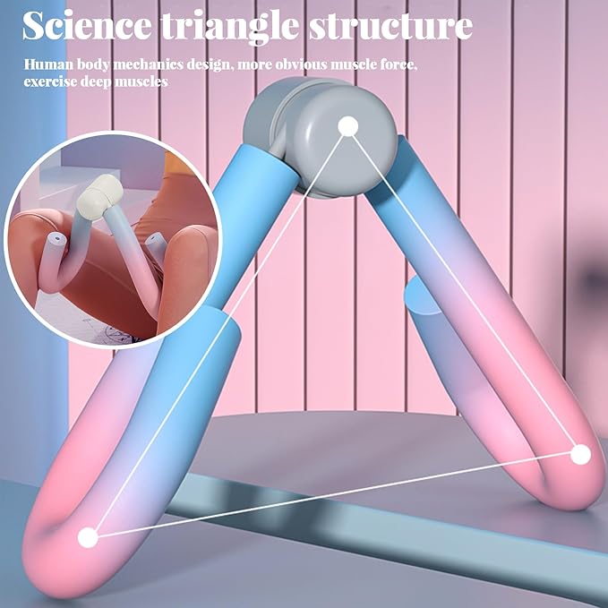 Thigh Trainer, 2025 New Pelvic Floor Muscle Trainer, Inner Thigh Toner Thigh, Arm Leg Exerciser, Weight Loss Pelvic Floor Muscle Fitness Equipment for Home/Office