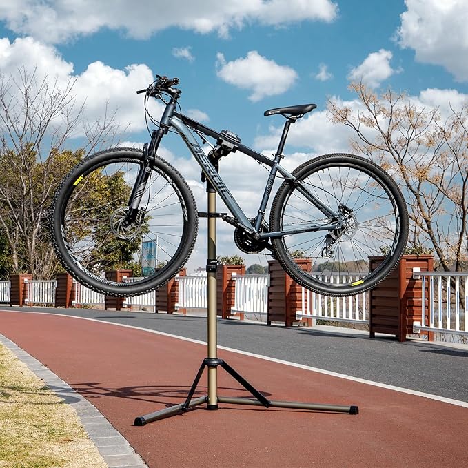 Bike Repair Stand (Max 80lbs) - Bike Stand Rack for Workstand Maintenance - E Bike Repair Stand Bicycle Shop Home Mechanics for Mountain Bike and Road Bike