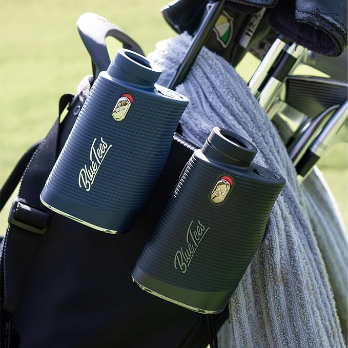 Blue Tees Golf Series 4 ULTRA Golf Rangefinder with Slope Switch, 1200 Yards, OLED Display 6X Magnification Laser Rangefinder, Slope Measurement, Magnetic Strip, Flag Pole Locking with Pulse Vibration