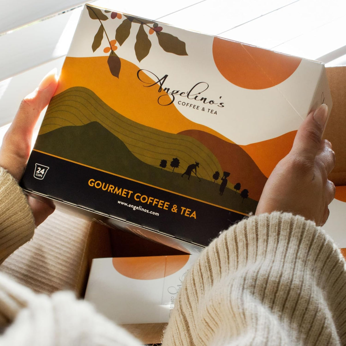 Angelino's Coffee, 96 Count, Compatible with Keurig 2.0 K-Cup Brewers (Sumatra Dark, 96 Count)