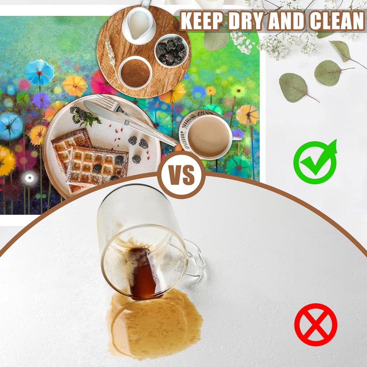 Dish Drying Mat Watercolor Rainbow Dandelion Coffee Bar Mat for Countertop Absorbent Hide Stain Rubber Backed Dish Drainer Rack Pad Espresso Machine Dining Room Decoration 15.7 x 23.6 Inch