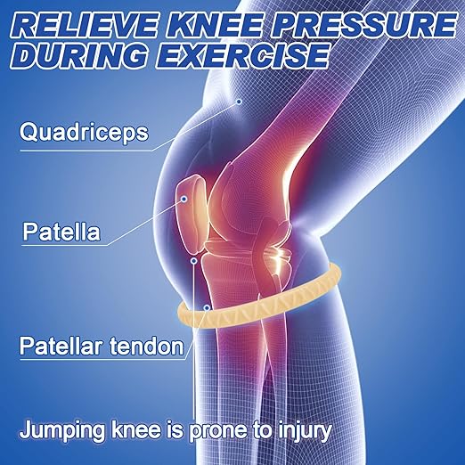 2-Pack Patellar Strap for Knee Pain Relief-Breathable & Lightweight Patellar Tendon Support Strap for Basketball, Running, Hiking-Stabilizing Knee Brace for Men, Women & Kids (Pattern Yellow)