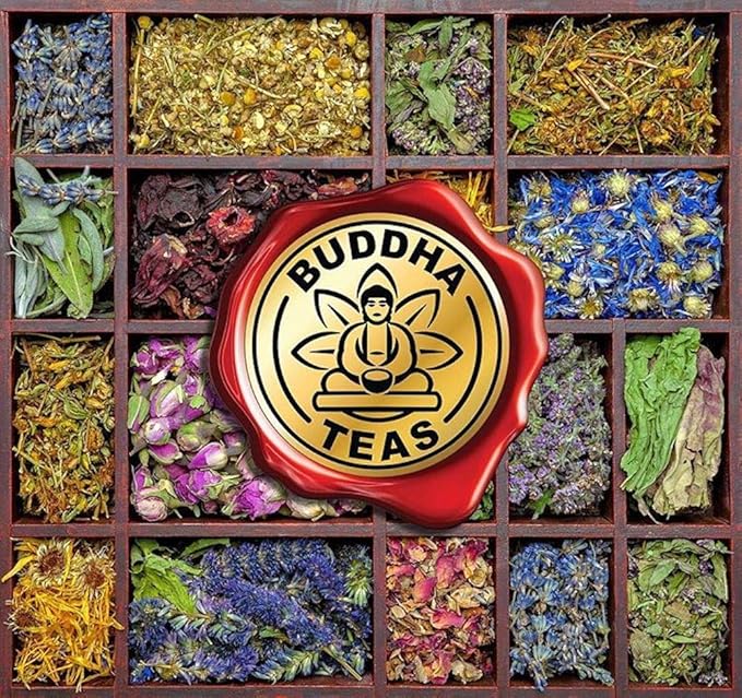 Buddha Teas Organic Blackberry Leaf Tea - OU Kosher, USDA Organic, CCOF Organic, 18 Bleach-Free Tea Bag