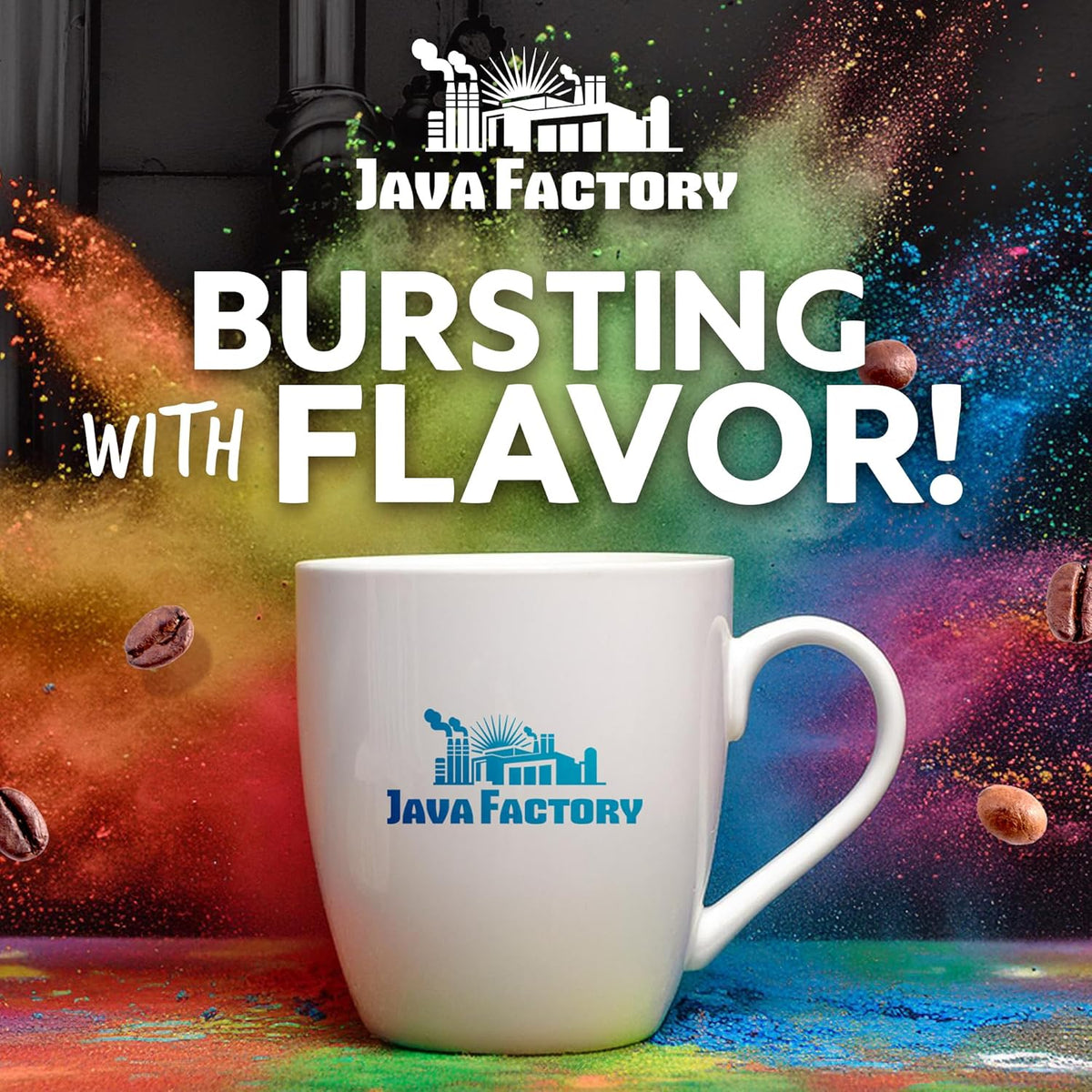 Java Factory Coffee Pods Choconut, 40 Count - Chocolate Coconut Flavored, Compatible with Keurig K Cup Brewers, Tropical Delight for Coffee Lovers