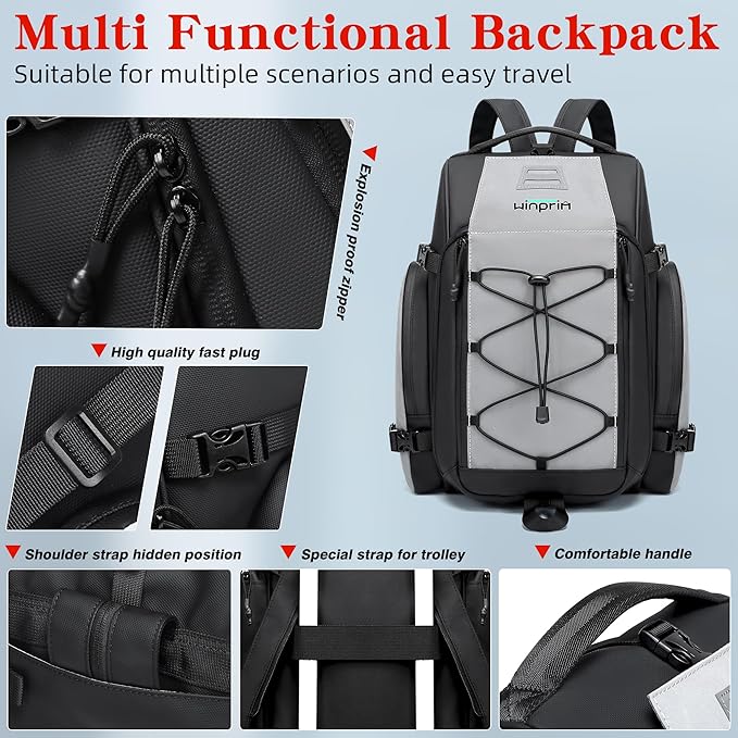 19L Reflective Bike Rack Bag Water Resistant Cycling Pannier Saddle Shoulder Bag with Rain Cover 4-in-1 Versatile Bag Accessories for Travel Commuting Shopping Outdoor Cycling Night-Riding Fitness