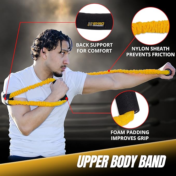 | Shadow Boxer Pro | Boxing Resistance Bands Set for Shadow Boxing, Comes with Ankle Cuffs | Ideal Addition to Your Home Boxing Equipment