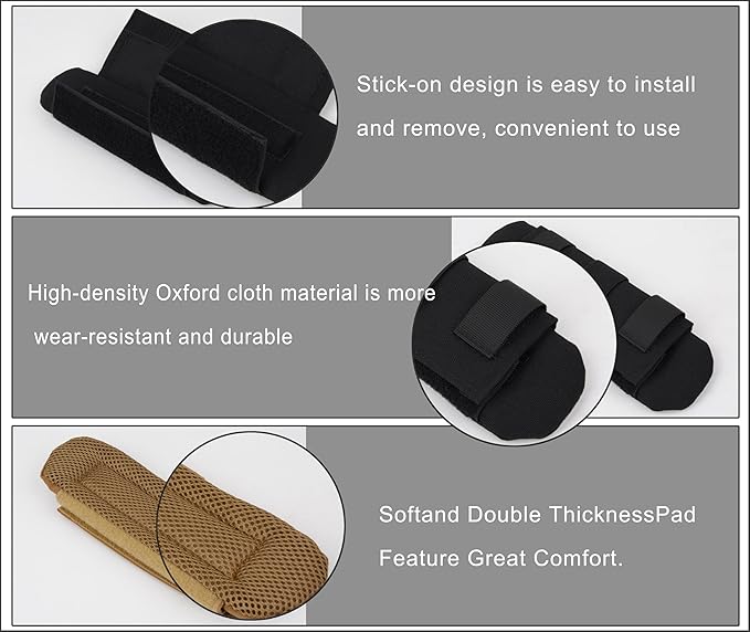 2 Shoulder Strap Pads,Backpack Shoulder Pads,Shoulder Strap Pads for Optimal Weight Distribution,Suitable for Weighted Vests,Backpacks,Computer Bags,Harnesses