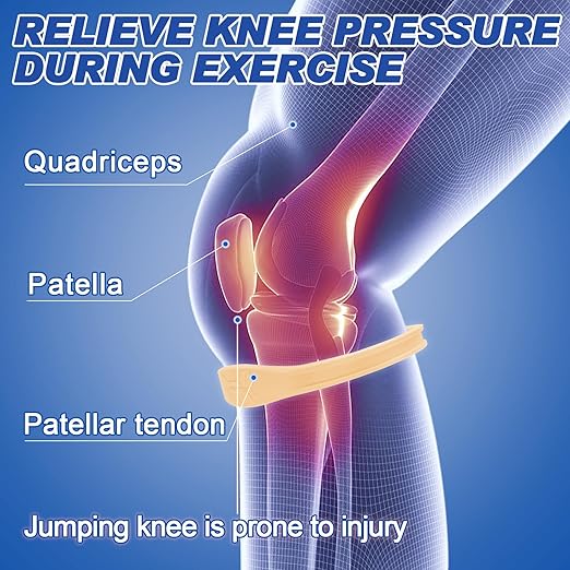 2-Pack Patellar Strap for Knee Pain Relief-Breathable & Lightweight Patellar Tendon Support Strap for Basketball, Running, Hiking-Stabilizing Knee Brace for Men, Women & Kids(Wide Yellow)