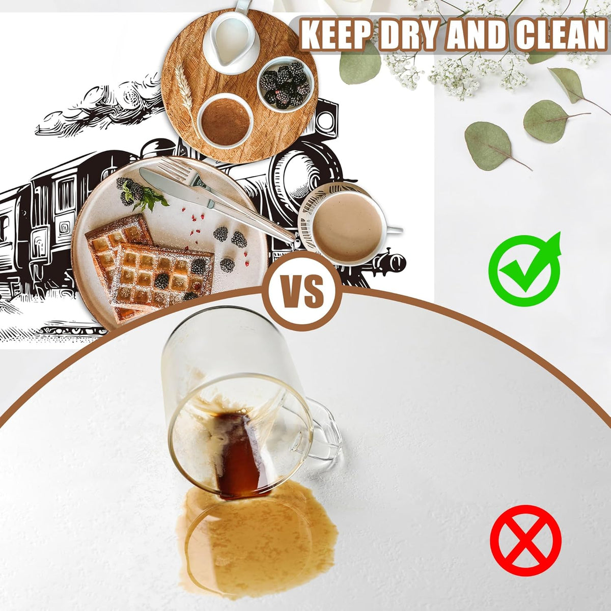 Retro Steam Train Dish Drying Mat for Kitchen Counter Bar Mat Hide Stain Absorbent Rubber Backed Coffee Mat Coffee Maker Espresso Machine Bar Accessories 11.8 x 19.7 Inch