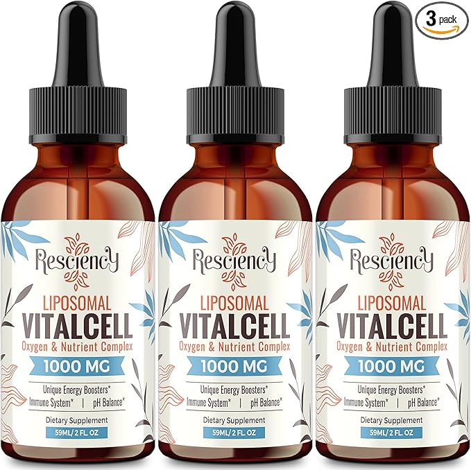 13-in-1 Liquid Oxygen & Nutrient Supplement for Energy, Altitude Support, Performance, Antioxidant, Immune, Fatigue & Detox, Liposomal for High Absorption, pH Balance, Organic, Gluten Free, 6 Fl Oz