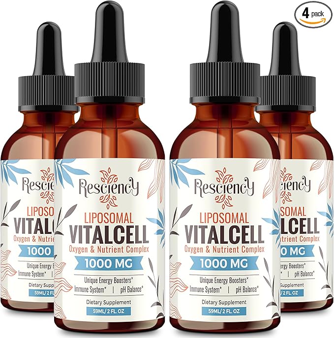 13-in-1 Liquid Oxygen & Nutrient Supplement for Energy, Altitude Support, Performance, Antioxidant, Immune, Fatigue & Detox, Liposomal for High Absorption, pH Balance, Organic, Gluten Free, 8 Fl Oz