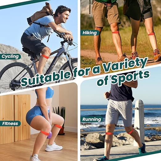 2PCS Patellar Tendon Knee Strap Knee Band for Knee Pain Relief Patella Knee Band for Basketball Running Sports Breathable Patellar Tendon Support Strap