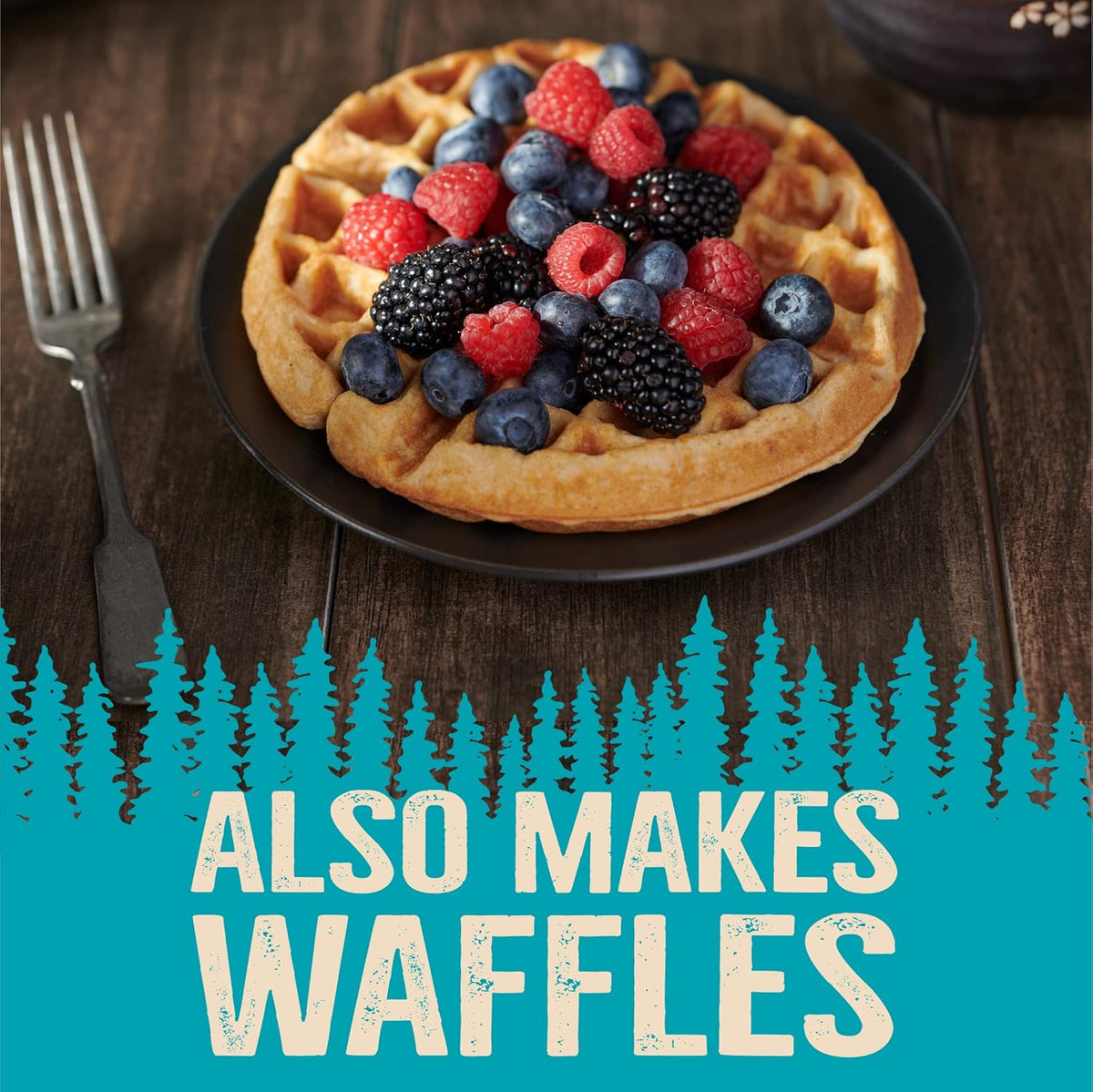 Krusteaz Protein Pancake Mix, Buttermilk Pancake Mix, 100% Whole Grain Flour & 15g of Protein Per Serving, Also Makes Waffles, Just Add Water (1.25 Pound (Pack of 2))