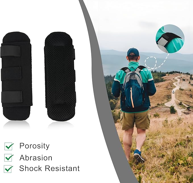 2 Shoulder Strap Pads,Backpack Shoulder Pads,Shoulder Strap Pads for Optimal Weight Distribution,Suitable for Weighted Vests,Backpacks,Computer Bags,Harnesses