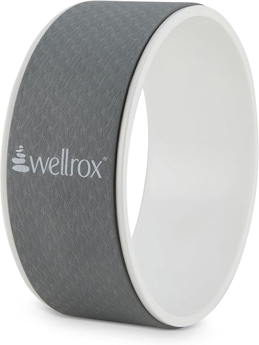 12-Inch Yoga Wheel - Back Cracker, Roller for Pain Relief - Grey