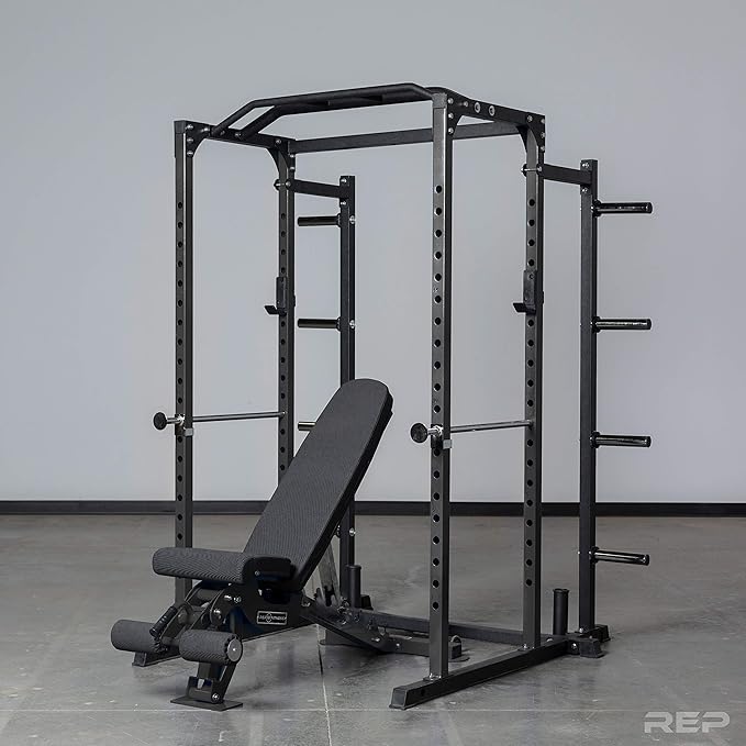 REP Fitness PR-1100 Power Rack - 700 lbs Rated Lifting Cage for Weight Training