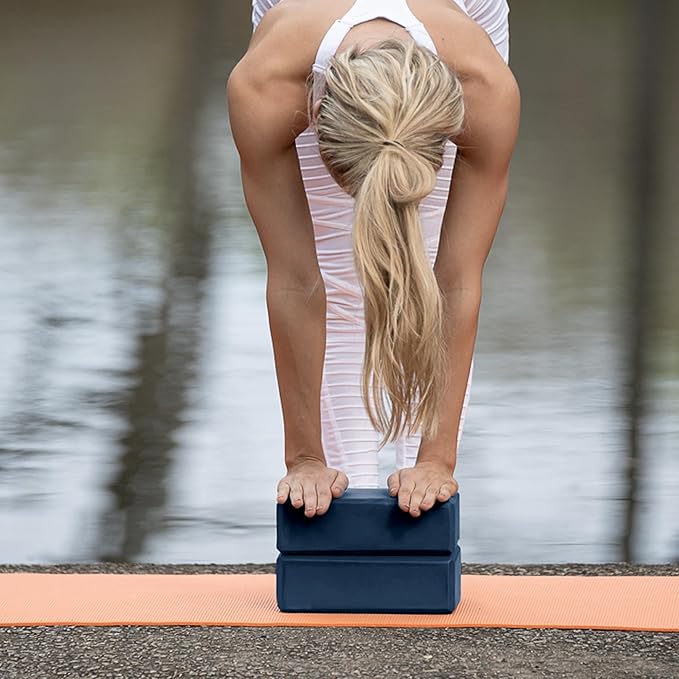 3" Yoga Block, 10 Pack Bulk EVA Foam Yoga Blocks, Firm and Supportive Yoga Brick, Balance Foam for Stretching, Pilates, and Workout, 3" x 6" x 9"