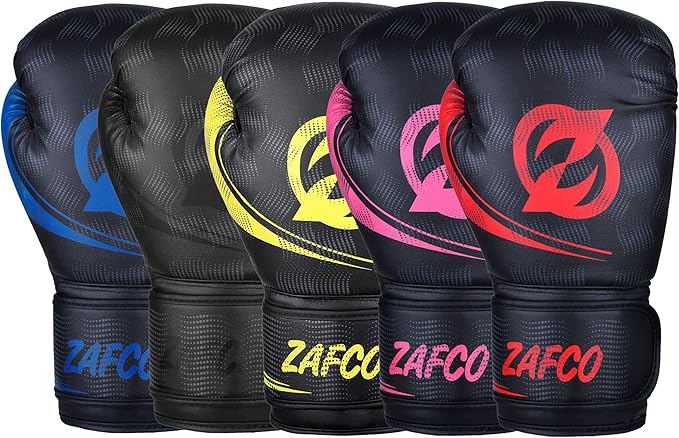 Zafco Boxing Gloves for Men & Women Training Pro Punching Heavy Bag Mitts MMA Muay Thai Sparring Kickboxing Gloves