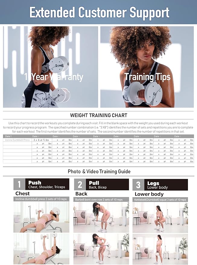 Adjustable Dumbbell – 12.5/25lb Single Unit OR Set of 2 – 5-in-1 Adjustable Weight for Home Gym, Strength Training & Fitness Workouts, White OR Black