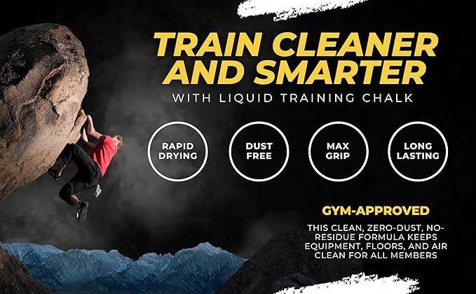 | GRIPPA | Liquid Chalk | Mess Free Gym Chalk for Weightlifting | Gymnastics | Rock Climbing | Dancing | Sweat Resistant | The Ultimate Grip Enhancer |