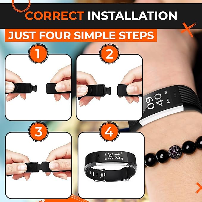 2 Pcs Fitness Tracker Id115plus Hr Replacement Band - Fitness Tracker Wrist Band Fitness Watch Bands Replacement - Fitness Tracker Bands Replacement Smart Watch Replacement Bands Replacement Wristband